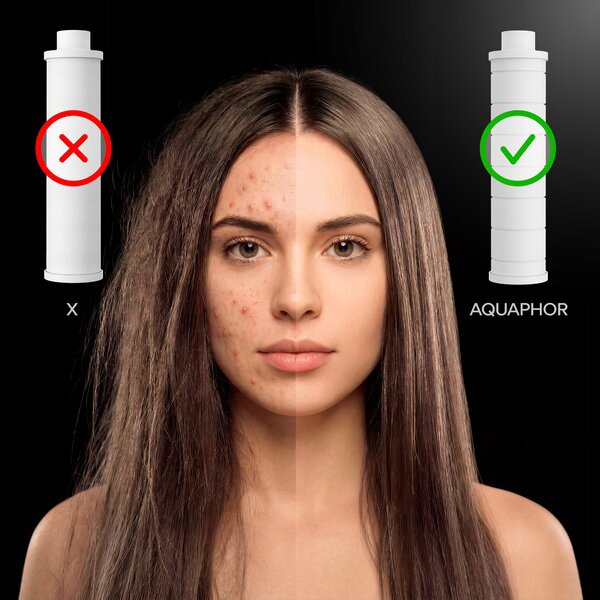 Sprchová Hlavice s filtrem PP Aquaphor Orchid, růžová