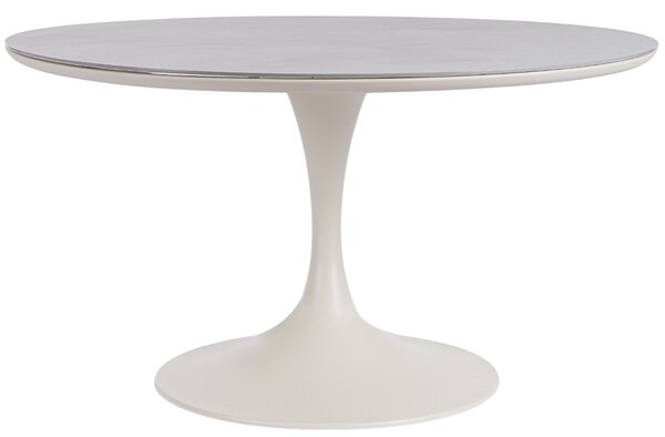 -25 % Dny MOMENTI– Bizzotto Krémový zahradní stůl Arnold Ø 120 cm s keramickou deskou