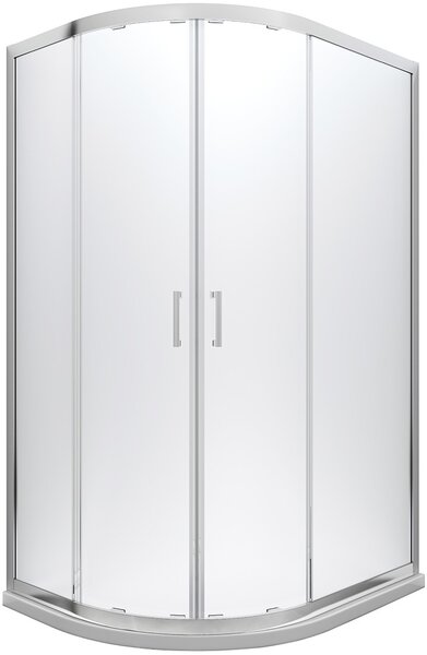 Besco Modern 190 sprchový kout 100x80 cm půlkulatá chrom lesk/průhledné sklo MA-108-190-C