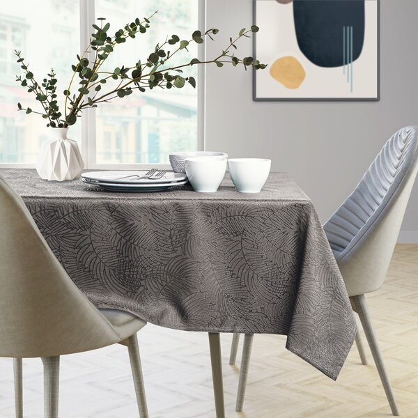 Oválný ubrus AmeliaHome GAIA kakaový, velikost o140x200