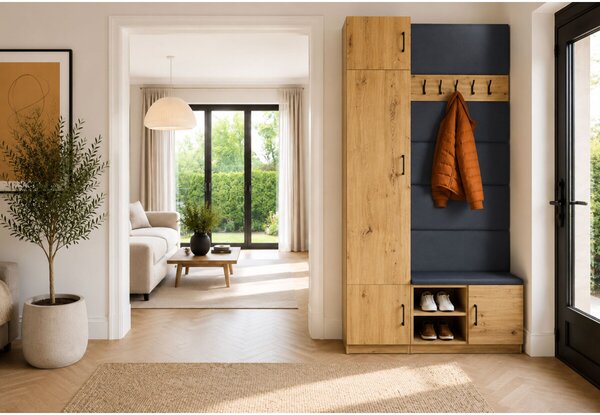 Předsíňová sestava 1,15 m, dub artisan Sovi
