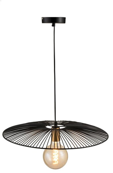 Černé kovové stropní světlo Line large - Ø 50*90 cm - J-Line by Jolipa