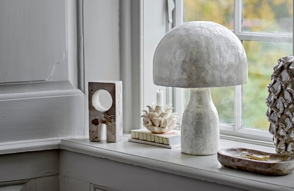 Bílá stolní lampa Bloomingville Adria 43 cm