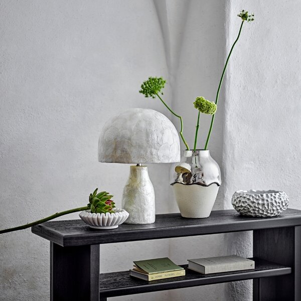 Bílá stolní lampa Bloomingville Adria 43 cm