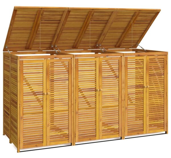Přístřešek na tři popelnice 210 x 89 x 117 cm masivní akácie 3155240