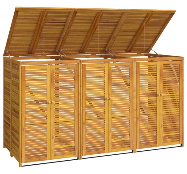 Přístřešek na tři popelnice 210 x 89 x 117 cm masivní akácie 3155240