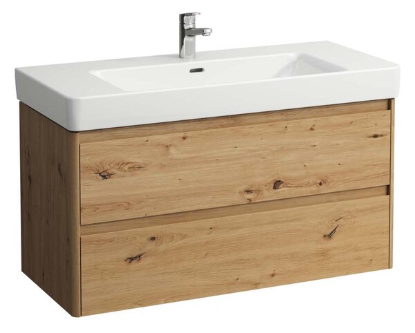 Laufen Base 2.0 skříňka 102x44.5x51.5 cm pod umyvadlo závěsná dub H4113121082671