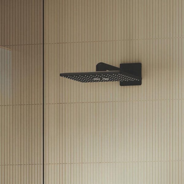 Grohe Rainshower SmartActive 130 hlavová sprchá s ramenem 31x31 cm čtvercový černá 264792430