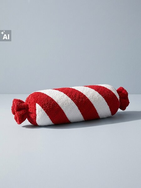 Sinsay - Vánoční dekorativní polštář bonbón - červená