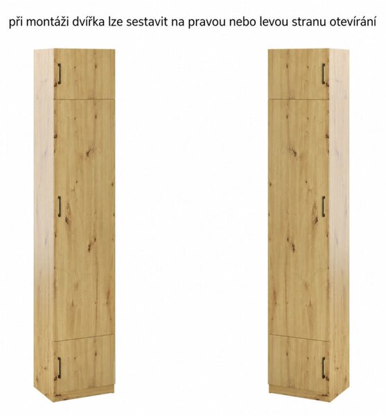 Regál 3D dub artisan Sovi