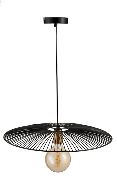 Černé kovové stropní světlo Line large - Ø 50*90 cm - J-Line by Jolipa