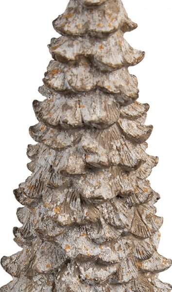 Béžová vánoční dekorace jehličnatý stromeček Verrill – 13x30 cm