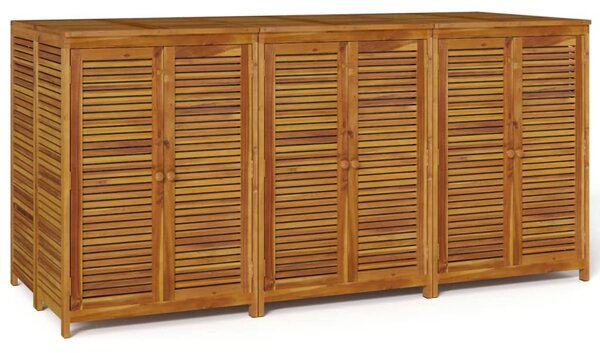Zahradní úložný box 210 x 87 x 104 cm masivní akáciové dřevo 3155243