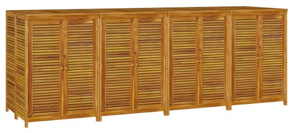 Zahradní úložný box 280 x 87 x 104 cm masivní akáciové dřevo 3155244