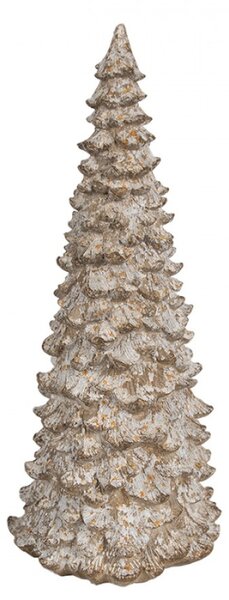 Béžová vánoční dekorace jehličnatý stromeček Verrill – 13x30 cm