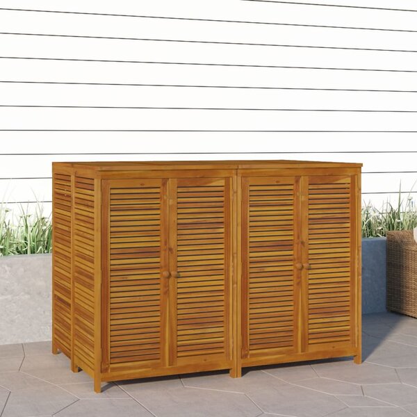 Zahradní úložný box 140 x 87 x 104 cm masivní akáciové dřevo 3155242