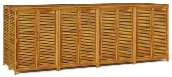 Zahradní úložný box 280 x 87 x 104 cm masivní akáciové dřevo 3155244