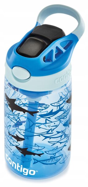CONTIGO BLUE SHARKS hrnek lahev na pití láhev s pítkem 420ml pro děti 2127476