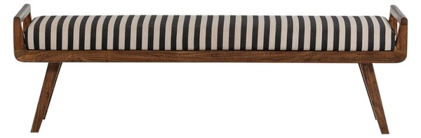 -25 % Dny MOMENTI– WOOOD Černobílá lavice Valo 157 cm