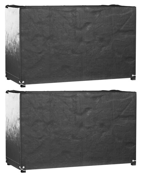 Plachty na zahradní nábytek 2 ks s 8 očky 125x55x75 cm obdélník 3155341