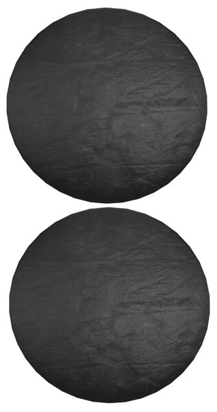 Plachty na zahradní nábytek 2 ks 6 oček Ø 125 x 75 cm kulaté 3155343