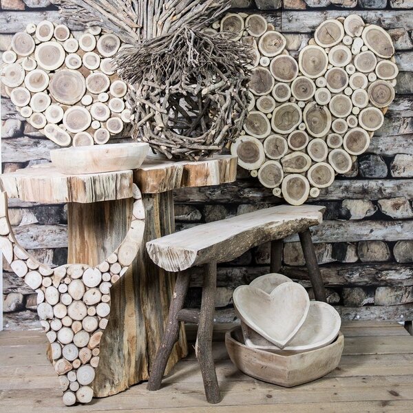 Dřevěná lavice Emilly - 93*25*47cm - Mars & More