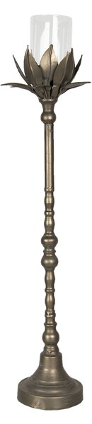Bronzový kovový svícen Onfroi – Ø 17*74 cm - Clayre & Eef