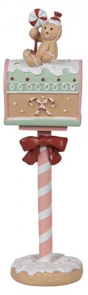 Vánoční dekorace schránka na dopisy pro Santa Clause v pastelových barvách Snoepwinkel – 11x10x36 cm