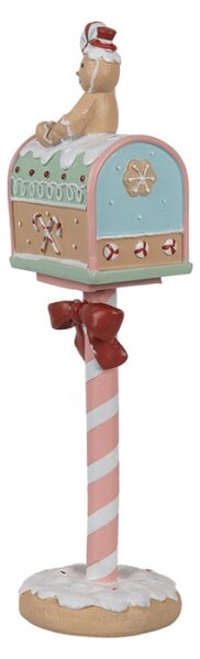 Vánoční dekorace schránka na dopisy pro Santa Clause v pastelových barvách Snoepwinkel – 11x10x36 cm