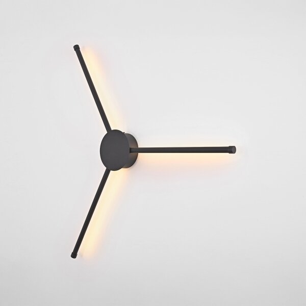 Brilagi - LED Nástěnné svítidlo LUGO TRE LED/14W/230V černá