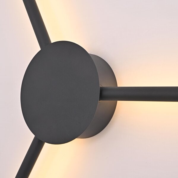 Brilagi - LED Nástěnné svítidlo LUGO TRE LED/14W/230V černá