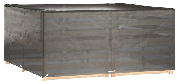Plachty na zahradní nábytek 2 ks 16 oček 205x205x90 cm čtverec 3155350
