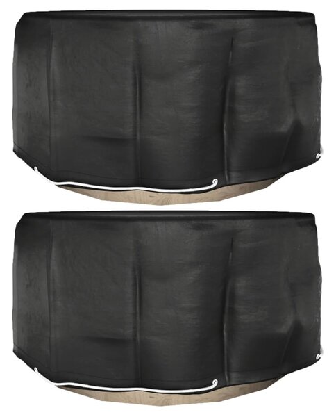 Plachty na zahradní nábytek 2 ks 10 oček Ø 230 x 90 cm kulaté 3155353