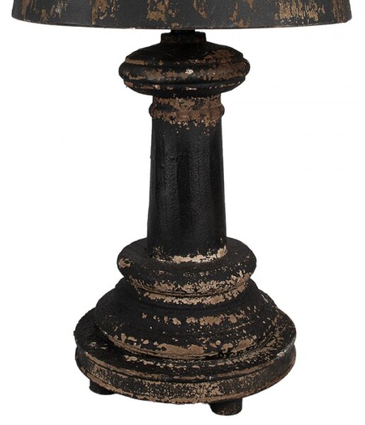 Černo-zlatá stolní lampa Garritt – 35x64 cm