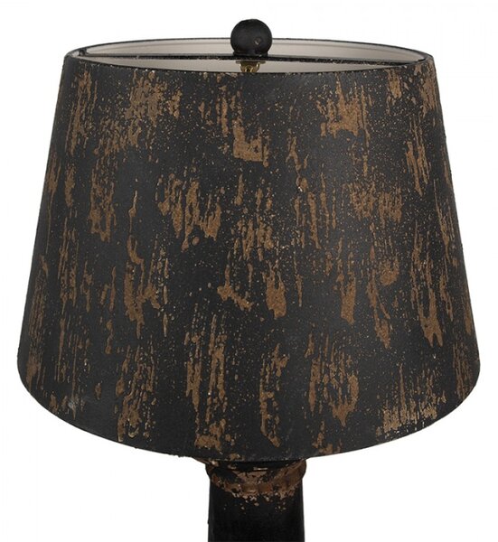 Černo-zlatá stolní lampa Garritt – 35x64 cm