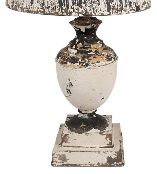 Bílo-černá stolní lampa Garritt – 32x60 cm
