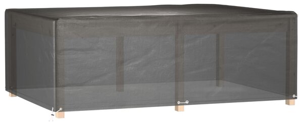 Plachty na zahradní nábytek 2 ks 12 oček 230x165x80 cm obdélník 3155354
