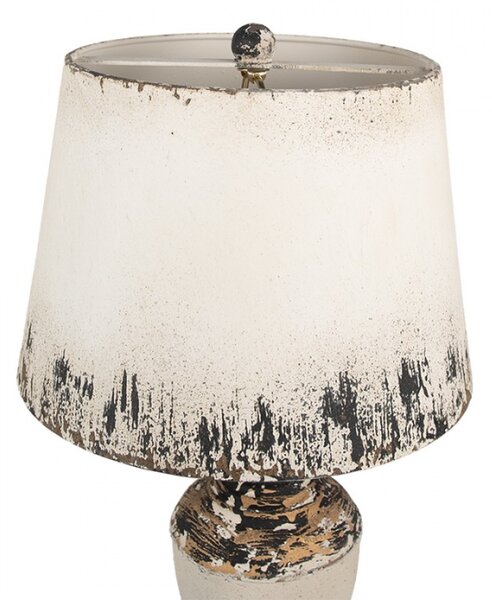 Bílo-černá stolní lampa Garritt – 32x60 cm