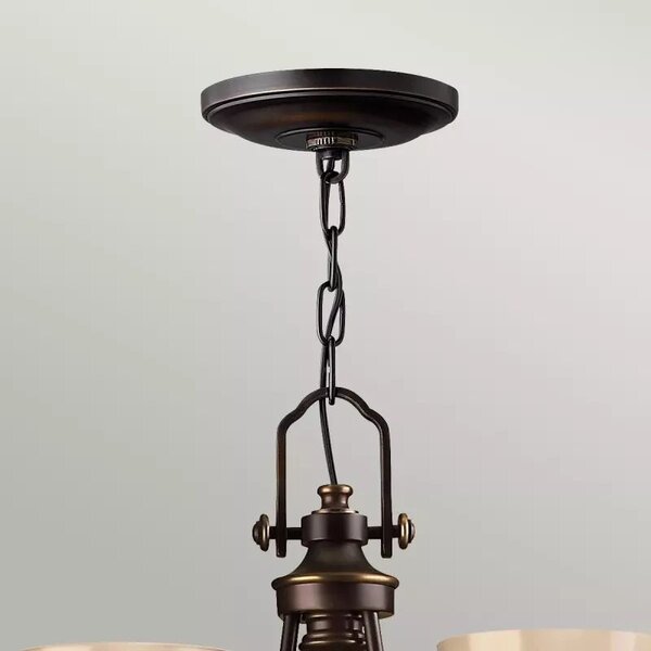 Elstead Lighting Mayflower závěsné svítidlo 3x60 W hnědá HK-MAYFLOWER3