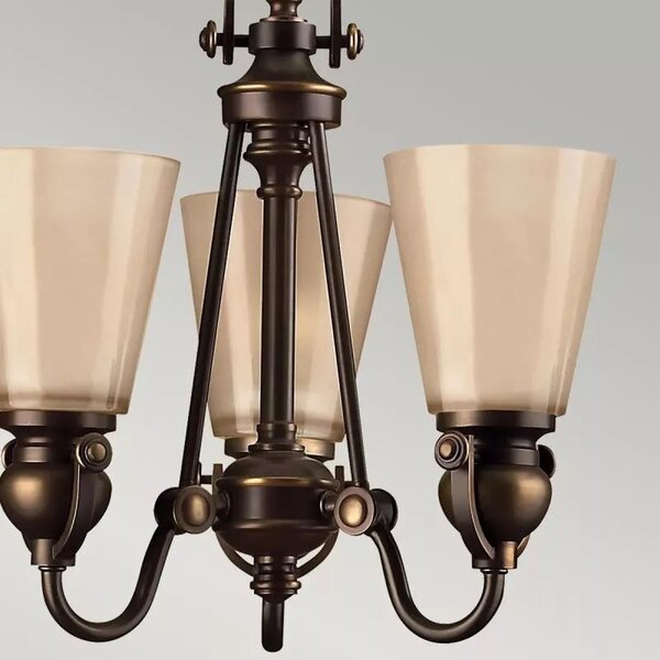 Elstead Lighting Mayflower závěsné svítidlo 3x60 W hnědá HK-MAYFLOWER3