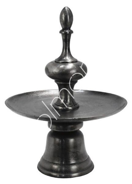 Šedý kovový jednopatrový etažér Pew - Ø 34*47 cm - Colmore by Diga