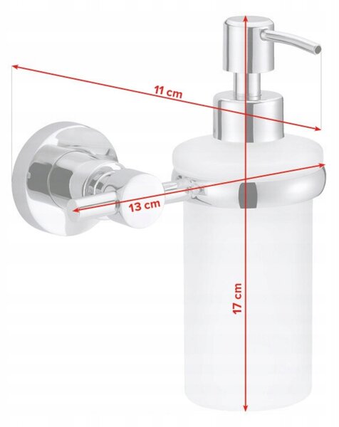 Dávkovač mýdla na stěnu Tesa Loxx 200 ml chrom