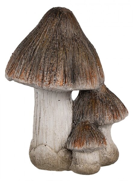 Vánoční / podzimní keramická dekorace houbičky – 10x8x13 cm