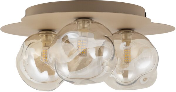 TK Lighting Lava New stropní světlo 3x8 W písková 11454