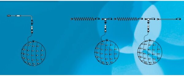 DecoLight SM-080004 3D LED koule průměr 40cm PROFI teplá bílá