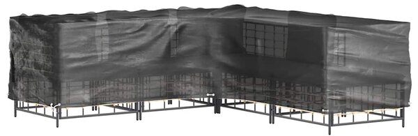 Plachty na zahradní nábytek tvar L 2 ks 12 oček 185x185x90 cm 3155369