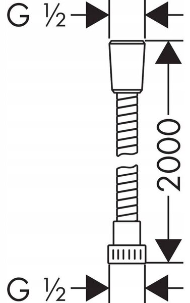 Hadice Hansgrohe Metaflex chrom 200 cm (28264000)