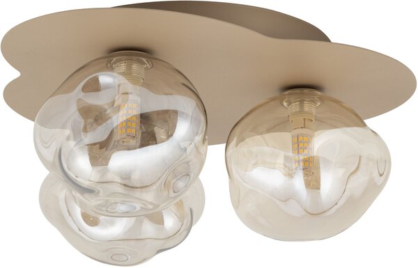 TK Lighting Lava New stropní světlo 3x8 W písková 11454