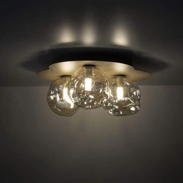 TK Lighting Lava New stropní světlo 3x8 W písková 11454