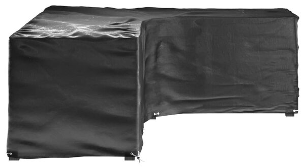 Plachty na zahradní nábytek tvar L 2 ks 18 oček 285x220x80 cm 3155378